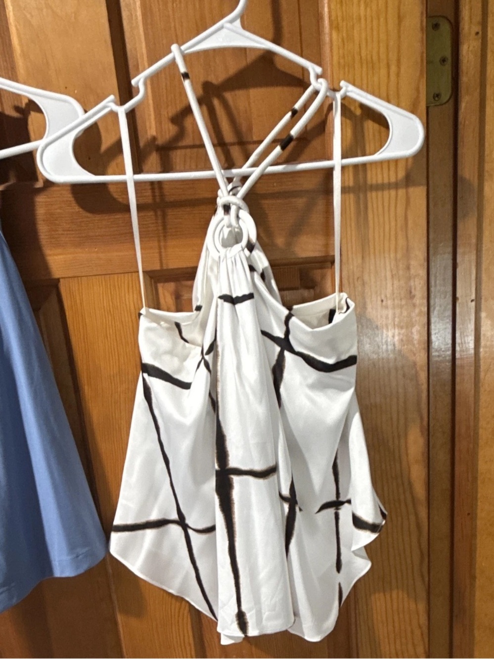 White House Black Market Ring Detail Halter Top Size XS NWT